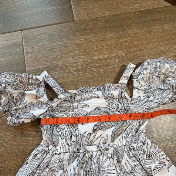 Janie and Jack white Palm  cold shoulder girls dress size 4 - Picture 8 of 13